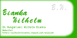 bianka wilhelm business card